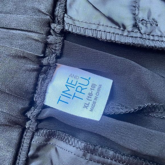 Time and Tru soft black jogger silky pants size XL - Picture 7 of 8